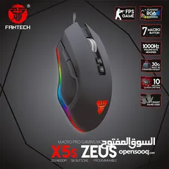  1 FANTECH X5s ZEUS GAMING MOUSE ماوس فانتيك جديد مكفول