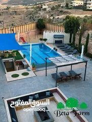  24 شاليه فاخر  ومزرعه للايجار الاسبوعي والشهري فقط بركة مدفأة اطلاله خياليه  نظافة يوميه للمكان بالكامل