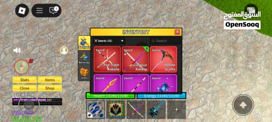  14 حساب روبلوكس ماب بلوكس فروت (Blox fruits)