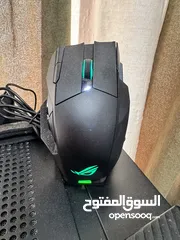  1 Asus rog spatha wireless or wired gaming mouse with charging dock