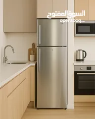  1 ثلاجة ناشونال الكتريك 338 لتر 20 قدم ستانلس ستيل نوفروست انڤيرتر نظام توفير طاقة A+ مع كفالة عامين