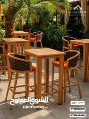  6 طاولات وكراسي وأطقم خارجية
