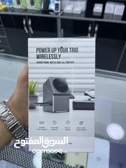  2 شاحن ماغ سيف 3in1 يشحن ساعة وهاتف وسماعة من شركة green lion