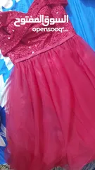  1 فستان مهر ينفع للمدعوات همين... نفش لون احمر