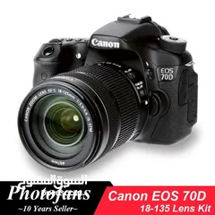  1 كاميرا كانون بحالة ممتازة  Canon Eos 70d