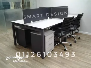  1 خليه عمل رباعيه من افخم الموديلات والتصميم work station