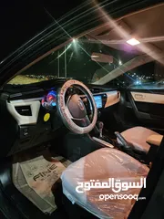  11 تويوتا كورولا موديل2015 فحص كامل لون فيراني مميزه   وغرفه بيج  مميزه جدا  فحص كامل 7 جيد ملاحظه السي