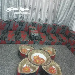  3 غرفه قعده مع طاولتها شبه جديد  مباع خلص