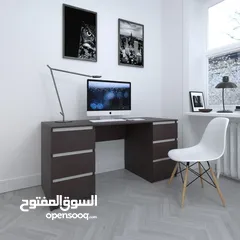  3 مكتب دراسة مميز قياس 150سم عمق 60سم بسعر مميز شامل التوصيل والتركيب متوفر بعدة الوان