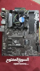  1 msi z370 a pro motherboard with i3 8100 processor