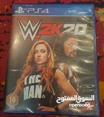  1 FIFA 23 ps4  WWE 2K20    ps4  بحاله ممتازة جدا ونظيفه