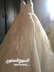  1 للبيع فستان زفاف مع الطرحه