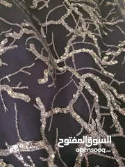  3 فستان سهرة كحلي موديل جديد قياس l  راقي جدا مع الشيلة Dark navy blue evening dress,مناسب للمحجبات