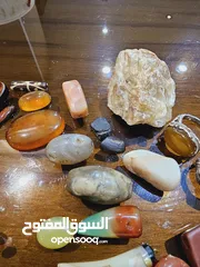  3 ring gem أحجار العقيق و غيرها