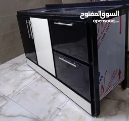  1 كاونتر سنك مرمر فصال مصمم لتحمل الوزن الثقيل متر ونص  جديد 98٪ مستعمل قليل ب 225  الف بي مجال قليل