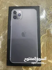  1 ايفون 11pro max 256Gb مع كرتونته سعرر ممتاز