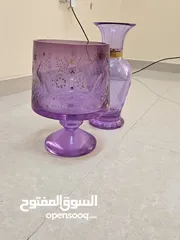  4 crystal glass vase