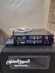  1 سماعات مع مضخم صوت وكاله مستعمل اسبوعين