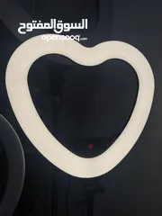  2 ستاند مضيء على شكل قلب  Ring Light