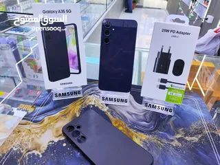  2 جهاز وكالة علفحص SAMSUNG A35 جيجا 256 رام 16 معه بكج هدية معه كرتونه