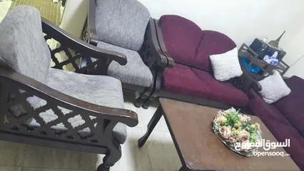  2 مورس 7مقاعد خشب زان  بحاله جيد