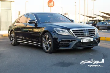  2 مرسيدس S500 موديل 2014 لون اسود محول 2020  بحالة ممتازة فل اوبشن وارد اليابان