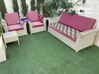  4 طقم راتان بحاله جيده