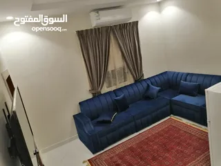  13 للايجار الشهري شقة مفروشة غرفة وصاله في حي الخليج الرياض