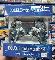  7 DOUBLE-MOTOR VIBRATION 4 WIRELESS CONTROLLER HD ايدين ألعاب بلايستيشن فور 