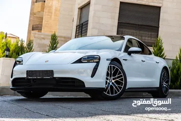  1 Porsche Taycan 2023  كهربائية بالكامل  Full electric   السيارة وارد المانيا