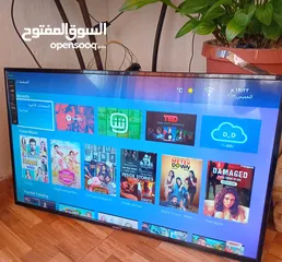  1 شاشه 43 انش  نوع ماجيك LED  سمارت اندرويد مستعمله للبيع