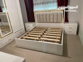  3 غرفة نوم خشب لاتيه مع زان استخدام عرسان فقط اسبوعين