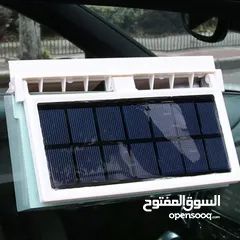  2 مروحة شفط الروائح والدخان للسيارة تعمل على الطاقة الشمسية