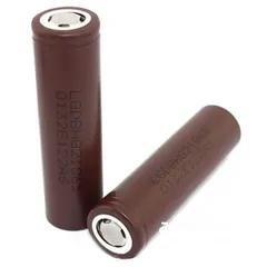  5 بطاريات LG اصلي ليثيوم18650  LG HG2 3.7V 3000mAh 20A Discharge Li-ion Battery