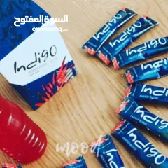  17 مشروب Indigo طبيعي غني بالمكونات النباتية  Indigo مشروب نباتي لتعزيز النشاط  مشروب صحي بنكهة طبيعية