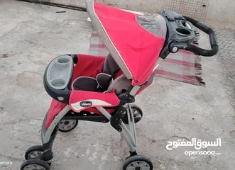  2 عرباية ومقعد للأطفال
