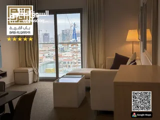  1 غرفتين وصالة مساحة كبير بدون عمولة مفروشة فرش فاخر شامل الفواتير في دبي - الجميرا