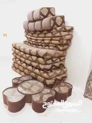  4 ست فرشات ست مساند ست مراكي طقم طاولات تفصيل مع موكيت  الفراش ضغط 14 وجوه فراش تركي من احسن قماش منقش
