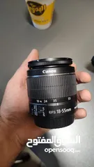  3 Canon 1300d (  بحالة وكالة استخدام 3 مرات مع كامل اغراضها وعدستين)