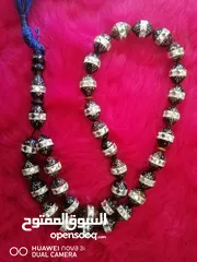  3 سبحة كوك مطعمة فضة وصدف جميلة جدا للبيع او البدل