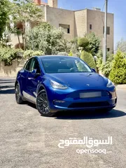  3 ‏TESLA MODEL Y 2022 LONG RANGE فحص كامل بسعر مغرررري فل اضافات دفع رباعي
