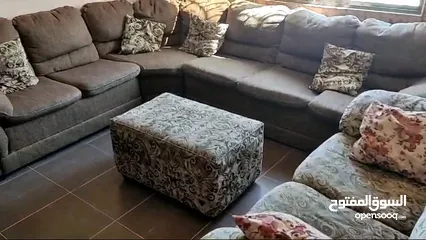  2 طقم كنب كورنر وغرفة نوم اولاد