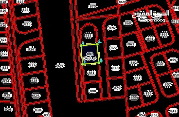  4 قطعة أرض على شارعين للبيع في منطقة ابو الزيغان الغربي بمساحة 500 متر مربع