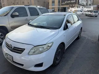  3 تويوتا كورولا 2008 بحاله ممتازه1600cc