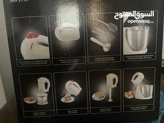  2 محضرة طعام وعجانه جديده غير مستعمله  تركيه بتفرم ورقيات  فرامة ملوخيه بلندر للخفق بتعجن بتفرم لحمه