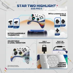  8 FANTECH EOS PRO II S WGP15 V2S MECHANICAL BUTTONS WIRELESS GAMEPAD يد تحكم فانتيك ميكانيكل جديدة