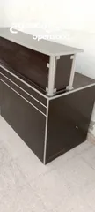  3 كاونتر خشب مع وحدة جوارير