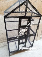  10 اقفاص ومطاير خشب