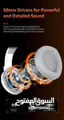  11 Meetion HP012 RGB 7.1 Virtual Surround Sound Gaming Headset USB -White سماعات لون ابيض
