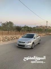  1 هونداي اكسنت 2015 سولار اتوماتيك اقتصادية جدا موجوده بالخليل